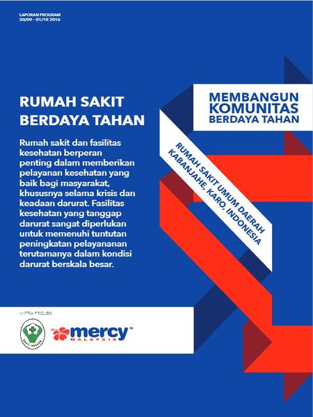 Resilient Health Infrastructure Hospital Kabanjahe Indonesia