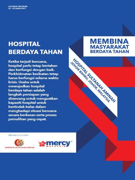 Resilient Health Infrastructure Hospital Sultanah Aminah Johor